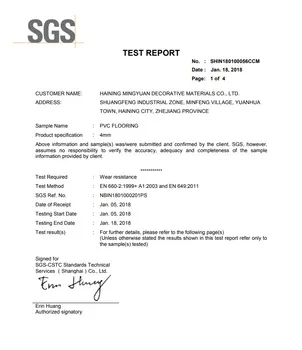 Nonslip Factory Direct Price Rigid Core Spc Flooring, 3D Wood Spc Luxury Vinyl Flooring
