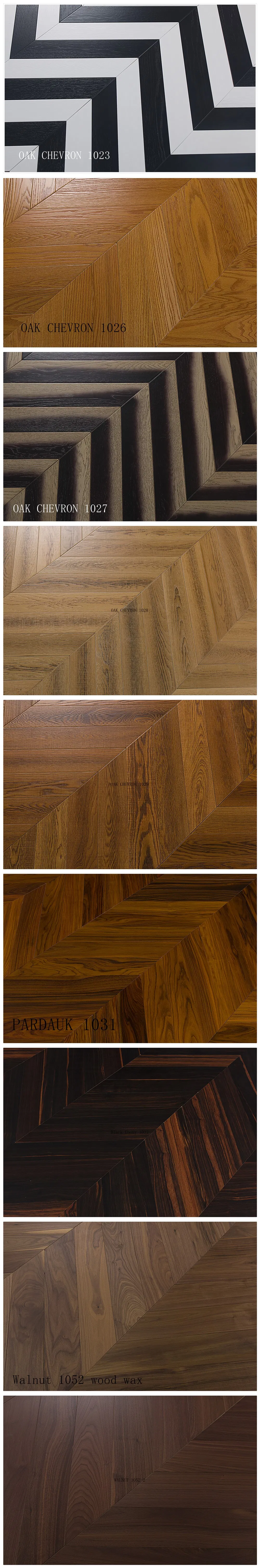 Oak Chevron Wood Flooring with Natural Color /Building Material /Floor Tiles