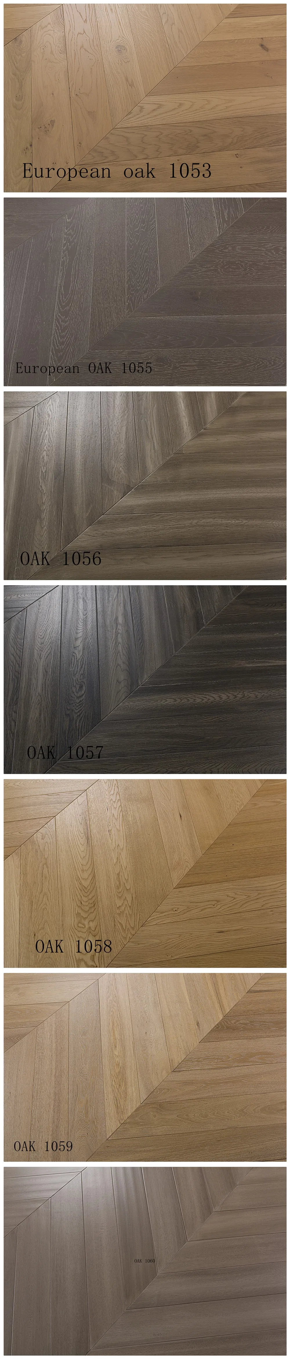 Oak Chevron Wood Flooring with Natural Color /Building Material /Floor Tiles