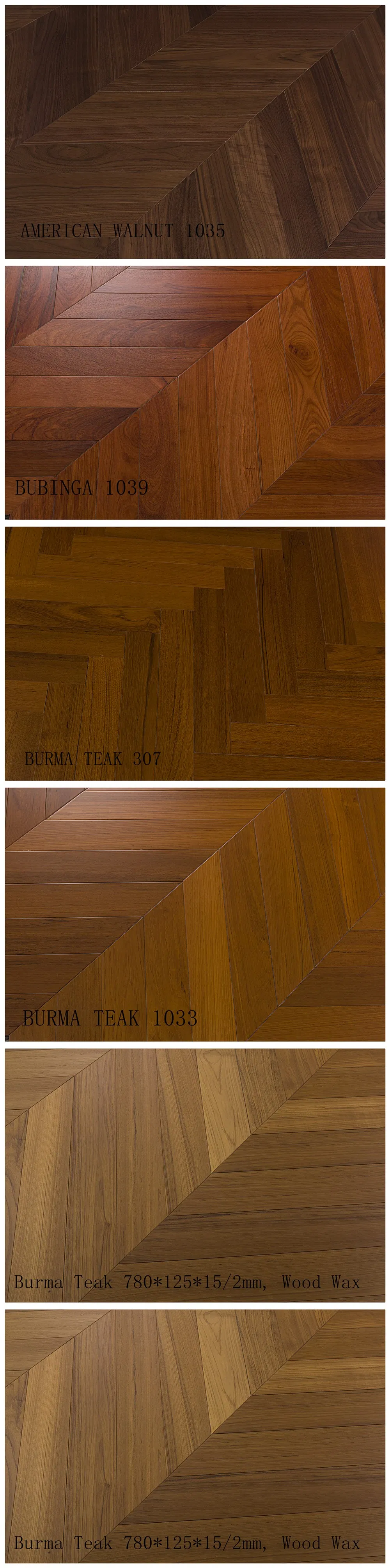 Oak Chevron Wood Flooring with Natural Color /Building Material /Floor Tiles