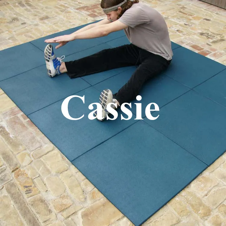 Outdoor Floor Tile Dog Play Ground Driveway Square Rubber Tiles