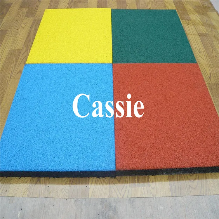 Outdoor Floor Tile Dog Play Ground Driveway Square Rubber Tiles