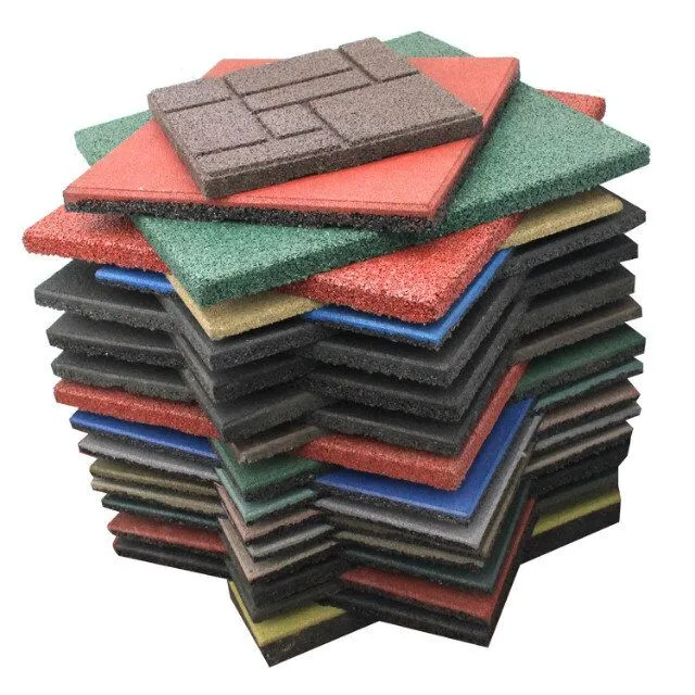 Outdoor Floor Tile Dog Play Ground Driveway Square Rubber Tiles