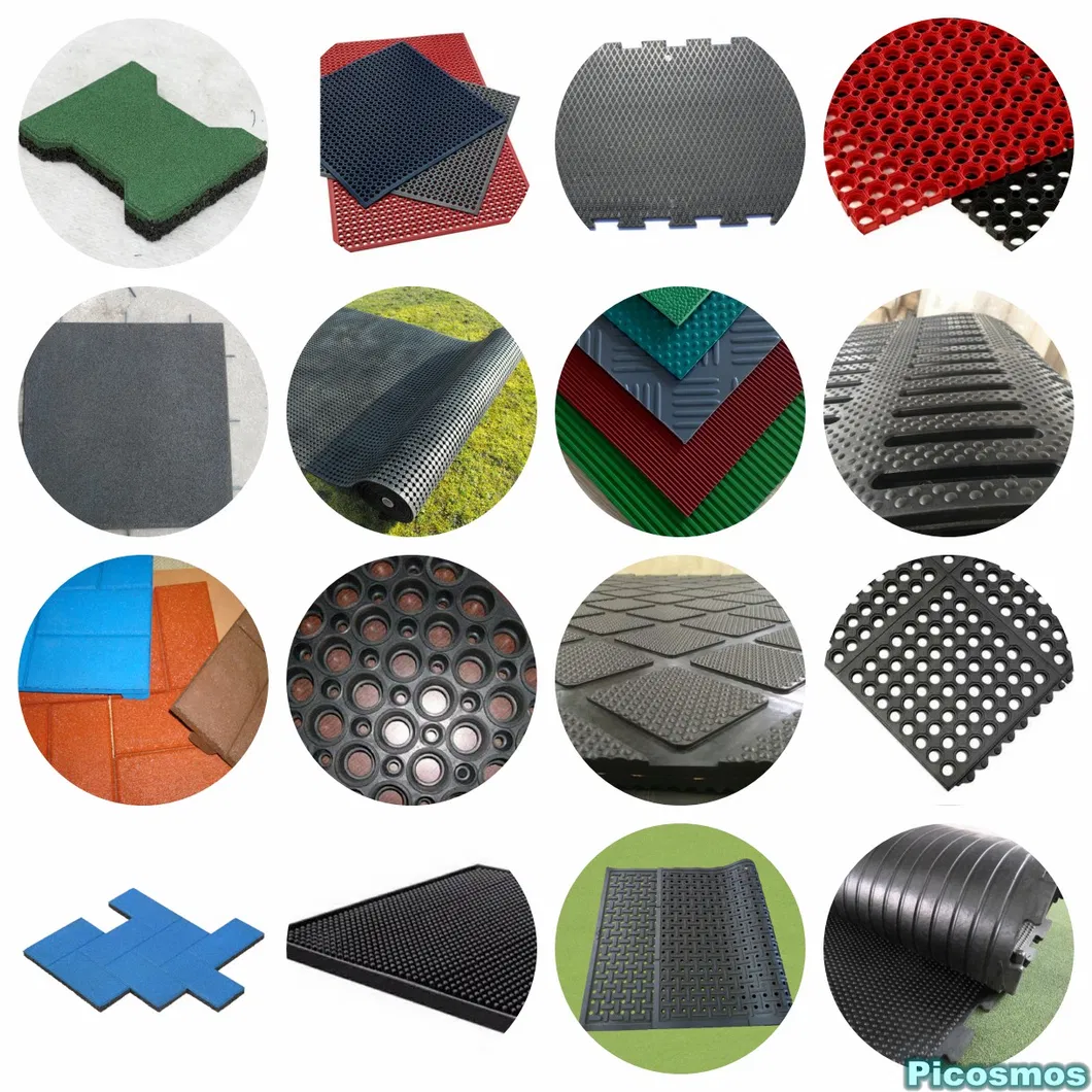 Outdoor Playground Rubber Floor Mat / Rubber Brick Paver Flooring Rubber Brick Block
