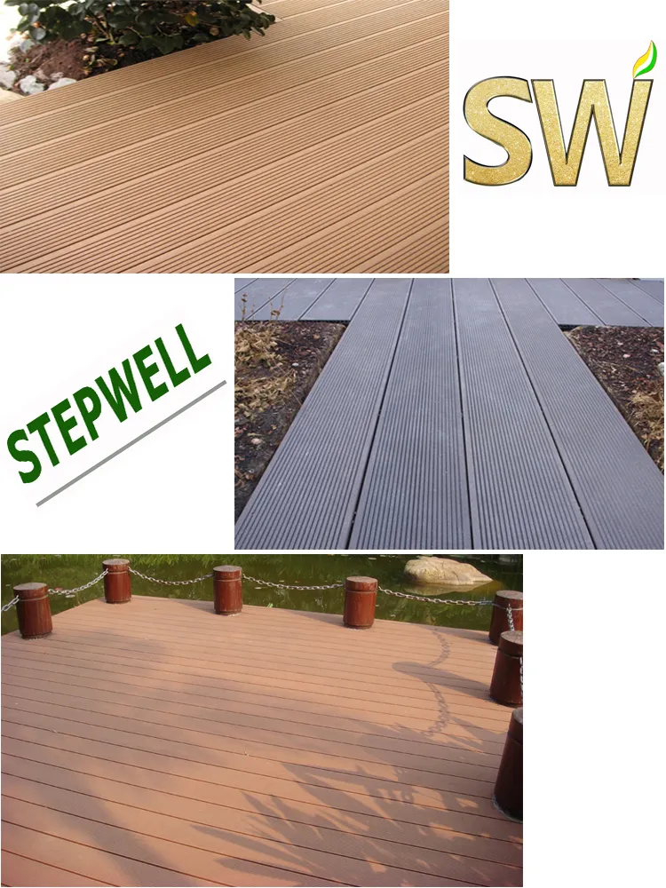 Outdoor WPC Wood Plastic Composite Flooring Board 150mm 135mm