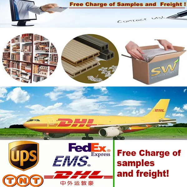 Outdoor WPC Wood Plastic Composite Flooring Board 150mm 135mm