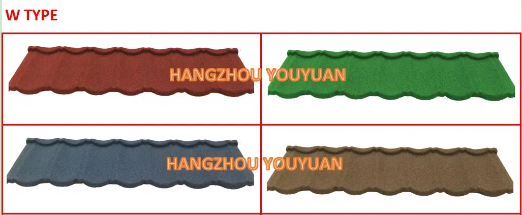 Pane Type Stone Coated Steel Roof