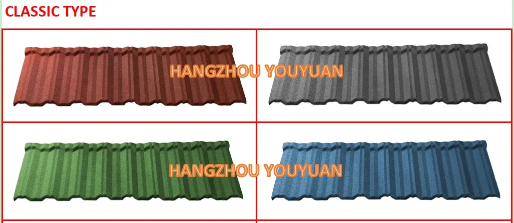 Pane Type Stone Coated Steel Roof