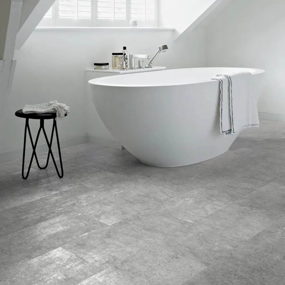 Pisos Laminado PARA Interiores Unilin Click Plastic PVC Spc Grey Marble Vinyl Floor Plank and Wall Tile