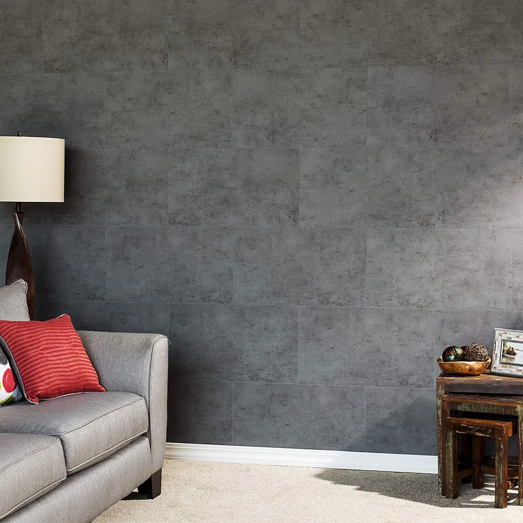 Pisos Laminado PARA Interiores Unilin Click Plastic PVC Spc Grey Marble Vinyl Floor Plank and Wall Tile