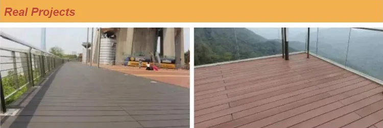 Plastic Roof Deck Waterproof Composite Wood Flooring Board Decking