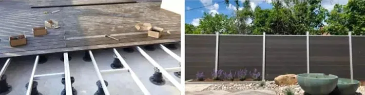 Plastic Roof Deck Waterproof Composite Wood Flooring Board Decking