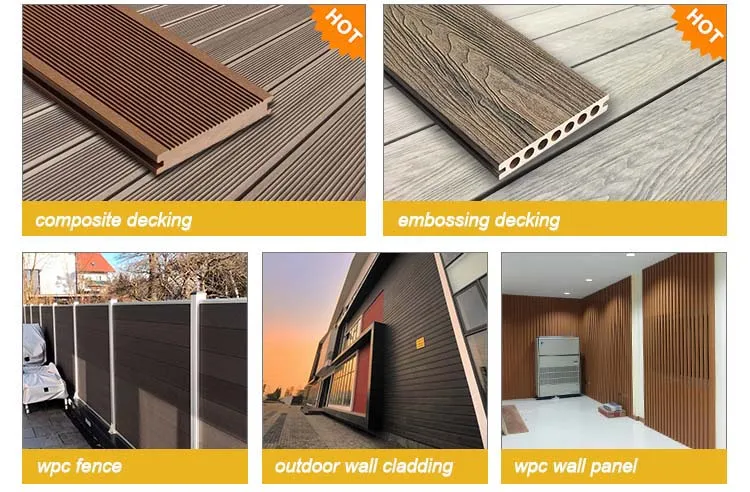 Plastic Roof Deck Waterproof Composite Wood Flooring Board Decking