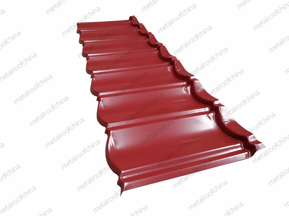 PPGL Corrugated Roofing Sheets Metal Building Materials Roof Tiles 1340*420mm