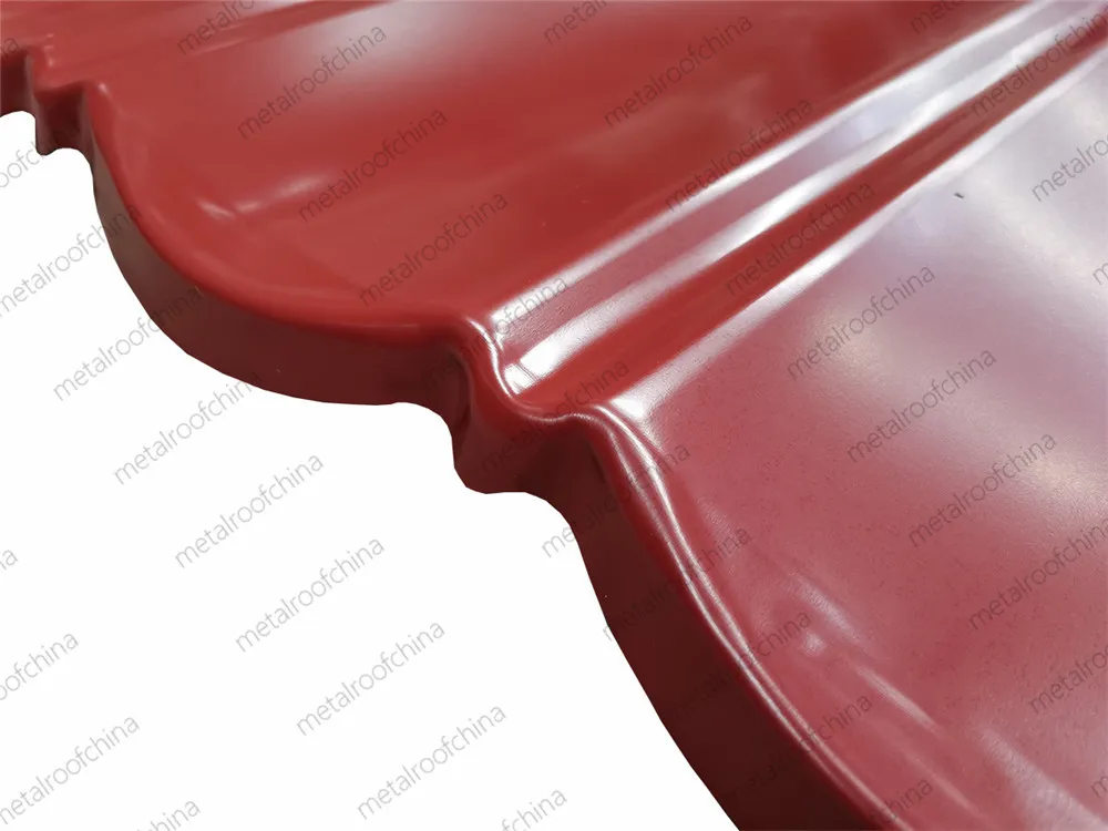 PPGL Corrugated Roofing Sheets Metal Building Materials Roof Tiles 1340*420mm