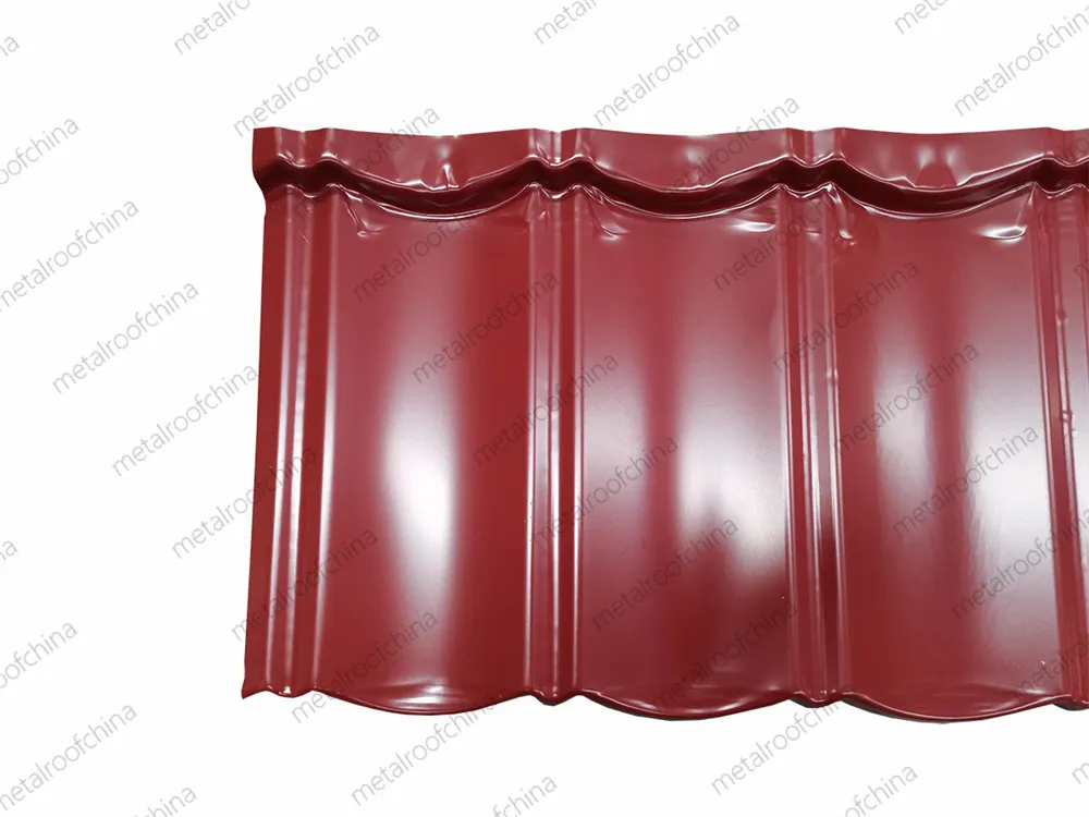 PPGL Corrugated Roofing Sheets Metal Building Materials Roof Tiles 1340*420mm