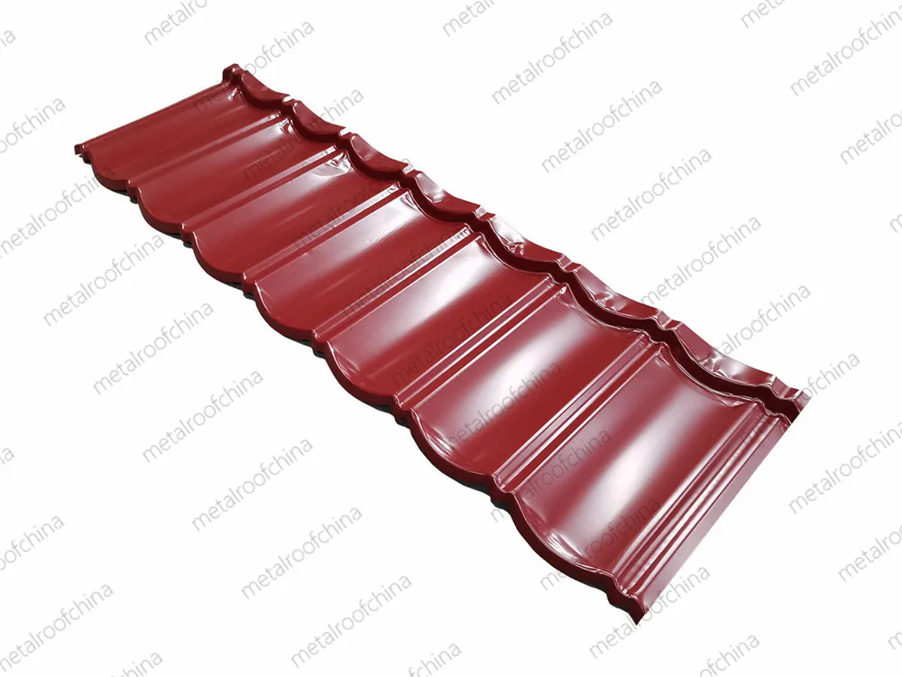 PPGL Corrugated Roofing Sheets Metal Building Materials Roof Tiles 1340 *420mm