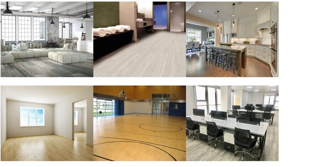 PVC Click Plank Vinyl Floors/PVC Covering Floors
