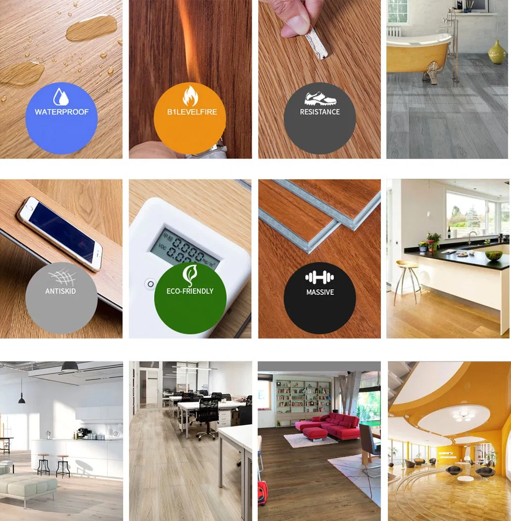 PVC Click Plank Vinyl Floors/PVC Covering Floors