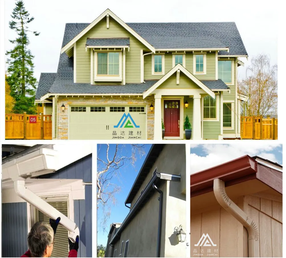 PVC Rain Gutter HDPE Plastic Rain Gutters