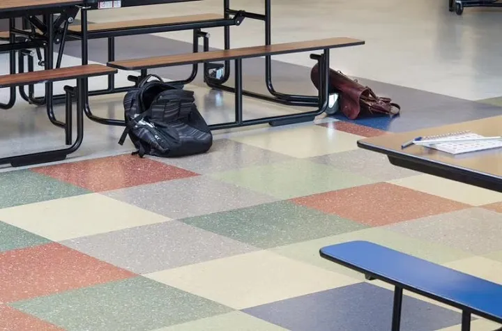 Retail Luxury 100% Anti-Fire Heterogenerous Sheet Vinyl Flooring 2mm