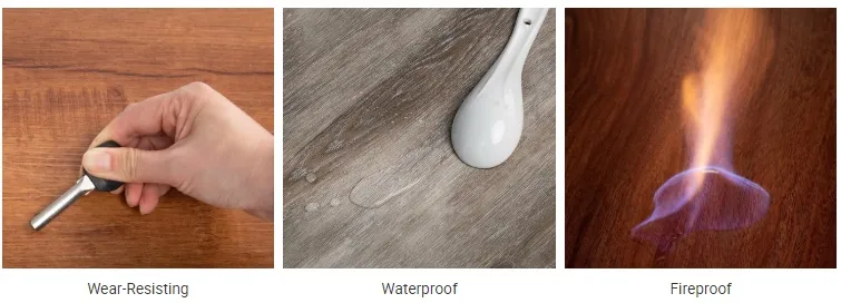 Rigid Spc Floor / Lvt Flooring for Hotel Click Vinyl Floor