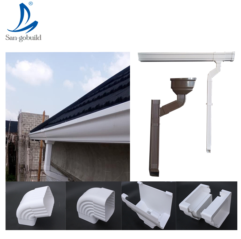 Roof Drainage System/Roofing Gutter and Fittings in Zhejiang/ Canton Fair Hot Sell Low Cost Gutters Prices