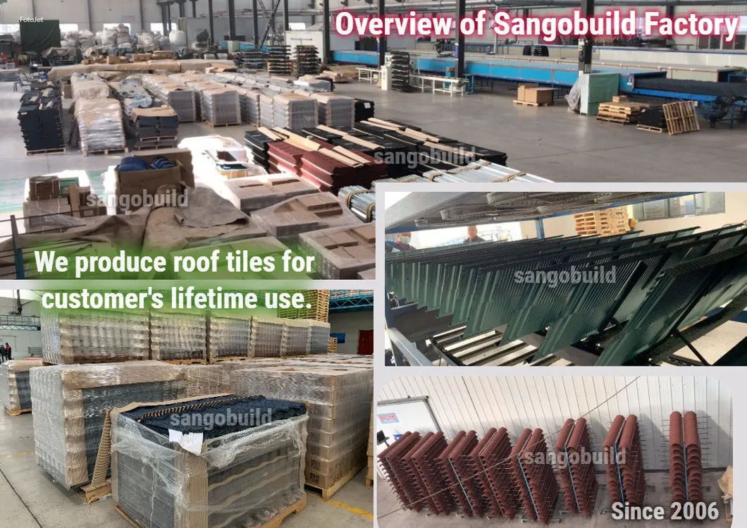 Sand Coated Interlocking Roof Panels Classical Type Galvalume Color Stone Coated Metal Roof Tile