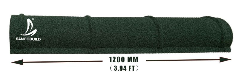 Sand Coated Metal Ridge Caps Long Span Roofing Tiles Color Coated Steel Ridge HIPS Roofing Sheet