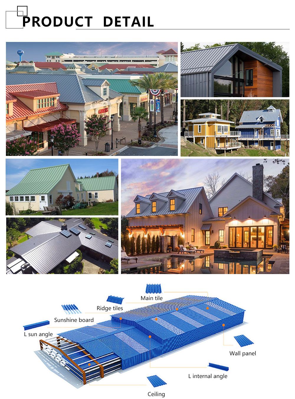SGS Certified Roof Metal Tile with High Quality