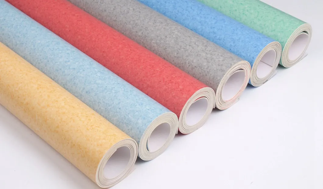 Sheet Vinyl Flooring in Rolls for Sports, Office, School, Commercial, Kinderarten, Shop