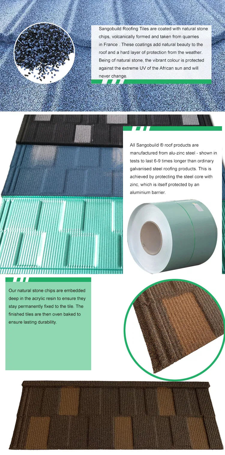 Shingle Design 1340*420mm Stone Coated Roofing Metal Shingle Roof Tile