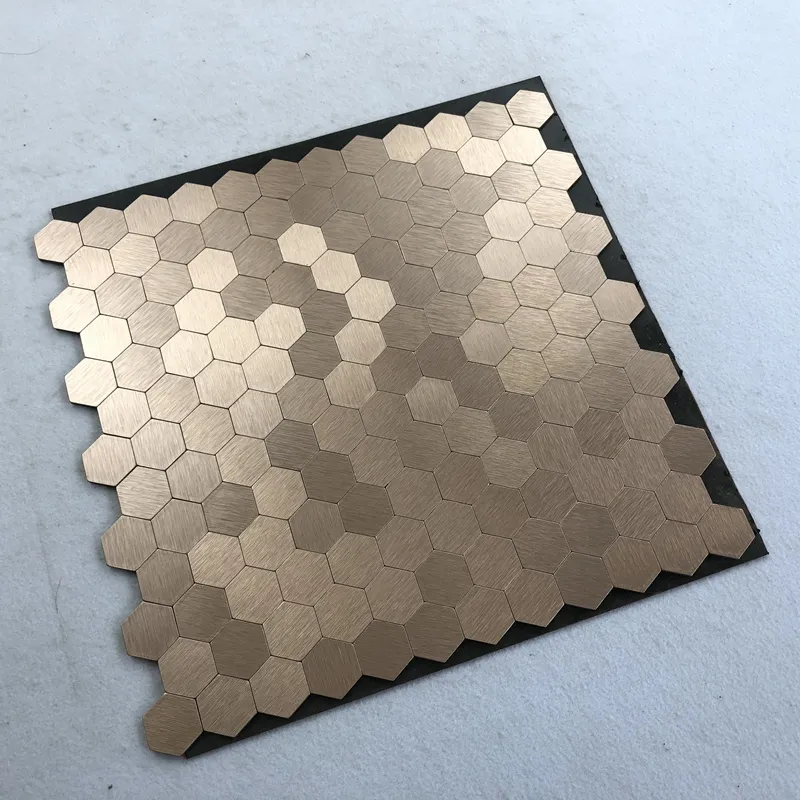 Silver Metallic Tile Sheets Stainless Steel & Aluminum Blend Mosaic Tiling Kitchen Designs Diamond Tiles Backsplash