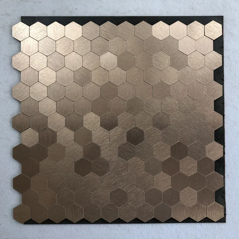 Silver Metallic Tile Sheets Stainless Steel & Aluminum Blend Mosaic Tiling Kitchen Designs Diamond Tiles Backsplash