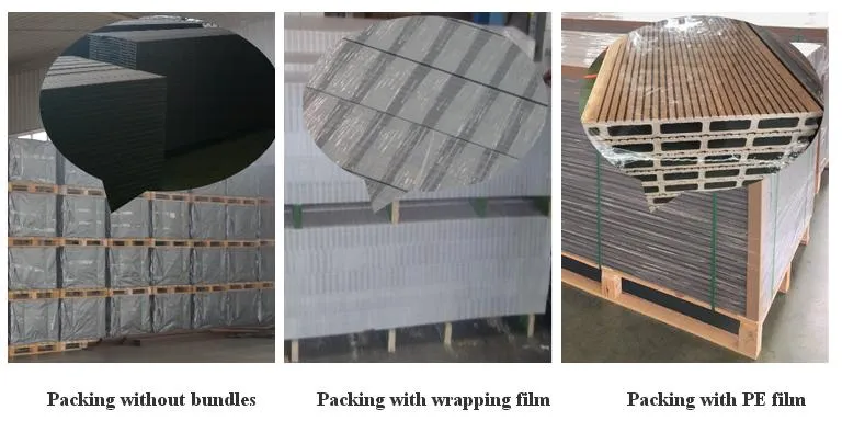 Solid Outdoor Composite Decking Wood Plastic Waterproof WPC Floor