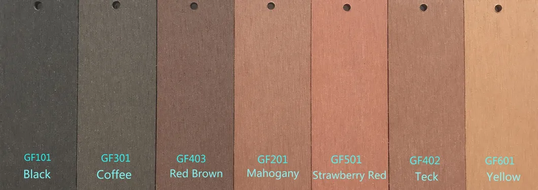 Solid Outdoor Composite Decking Wood Plastic Waterproof WPC Floor
