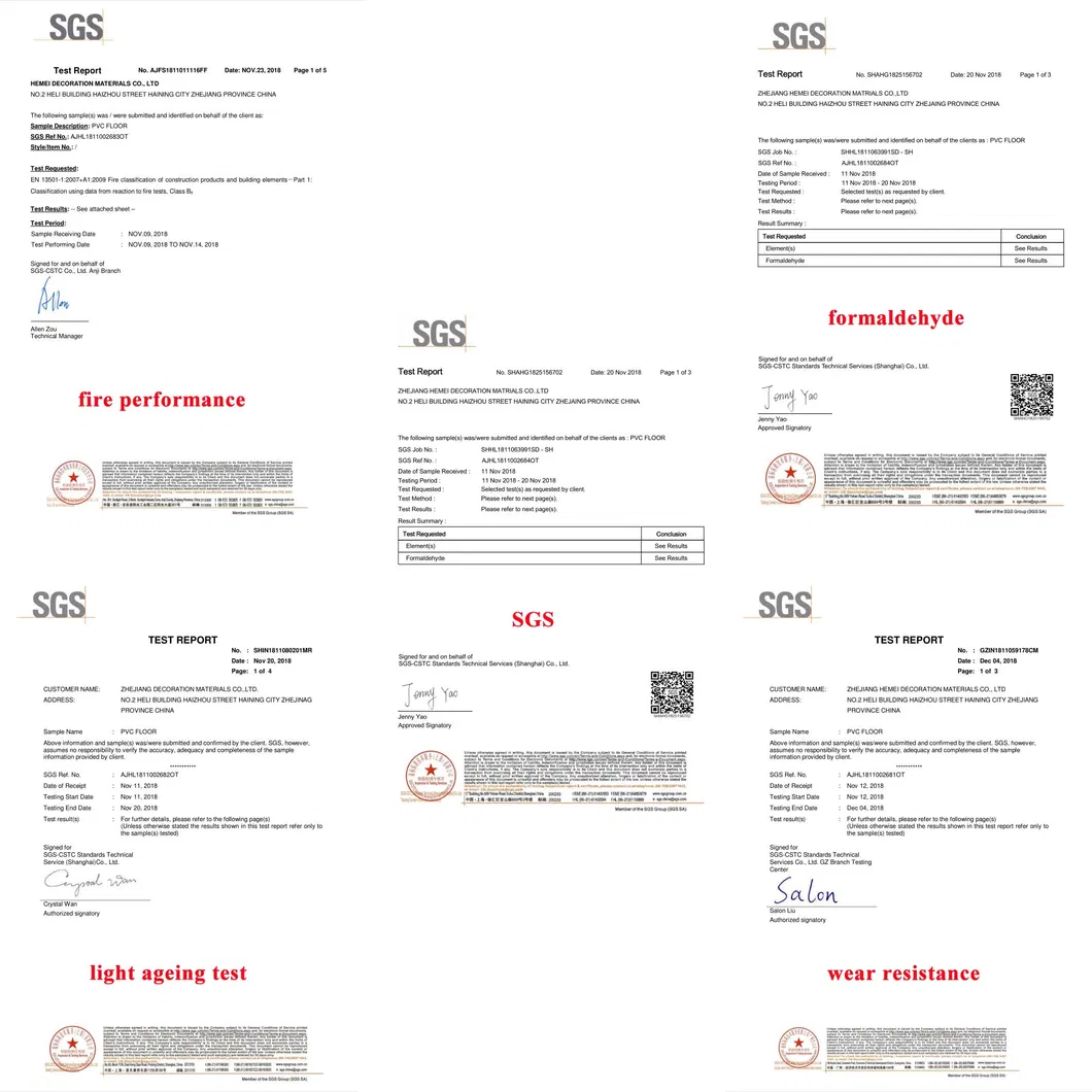 Sound Absorption Easylock Vinyl Plank Floor with IXPE