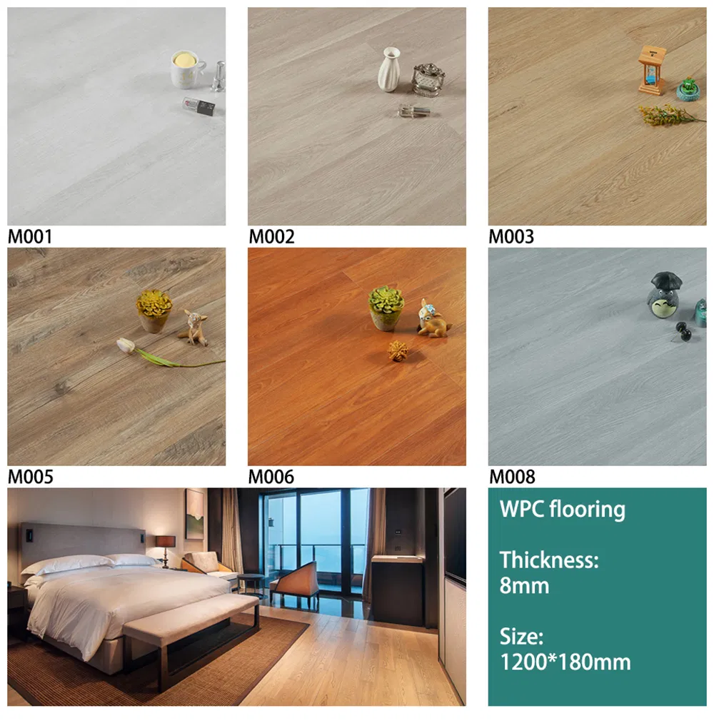 Spc 4mm, 5mm, 6mm, 7mm Rigid Core Click Vinyl Floor for Room