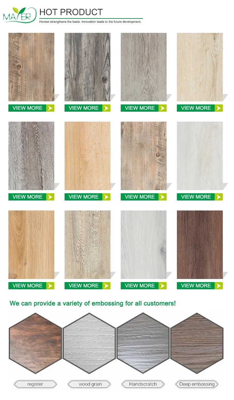 Spc Click Lock Floor Tile PVC Vinyl Flooring 4mm