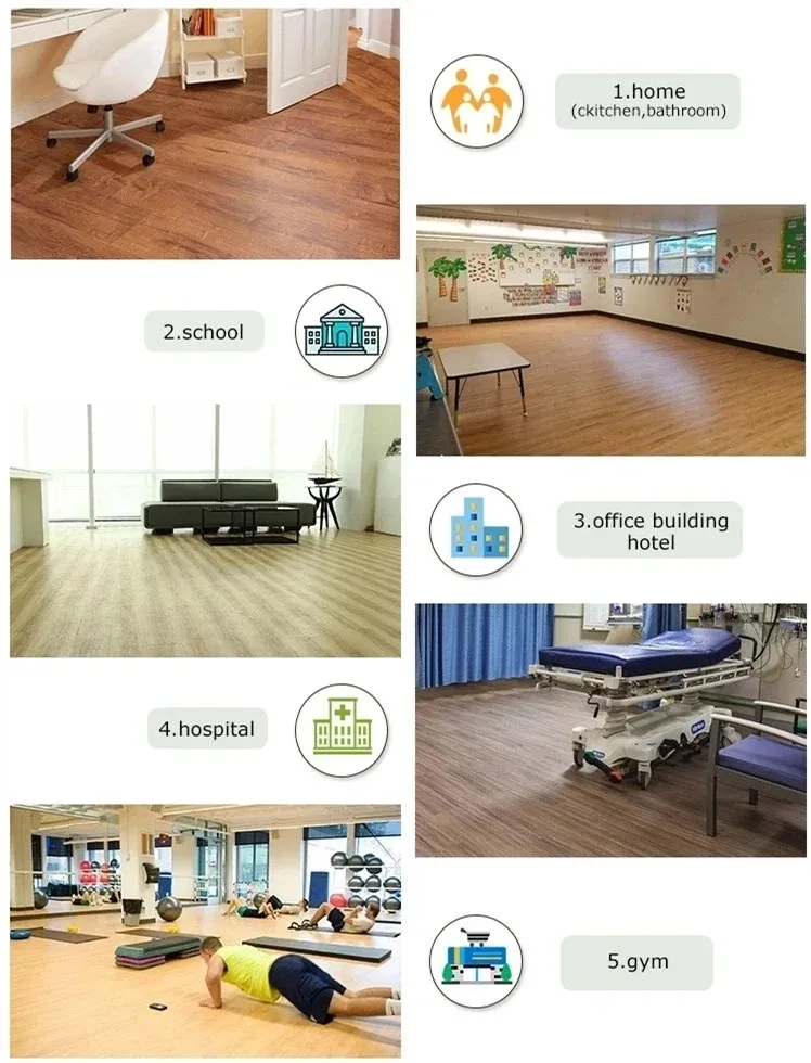 Spc Vinyl Flooring Planks / Rigid Luxury Vinyl Tile