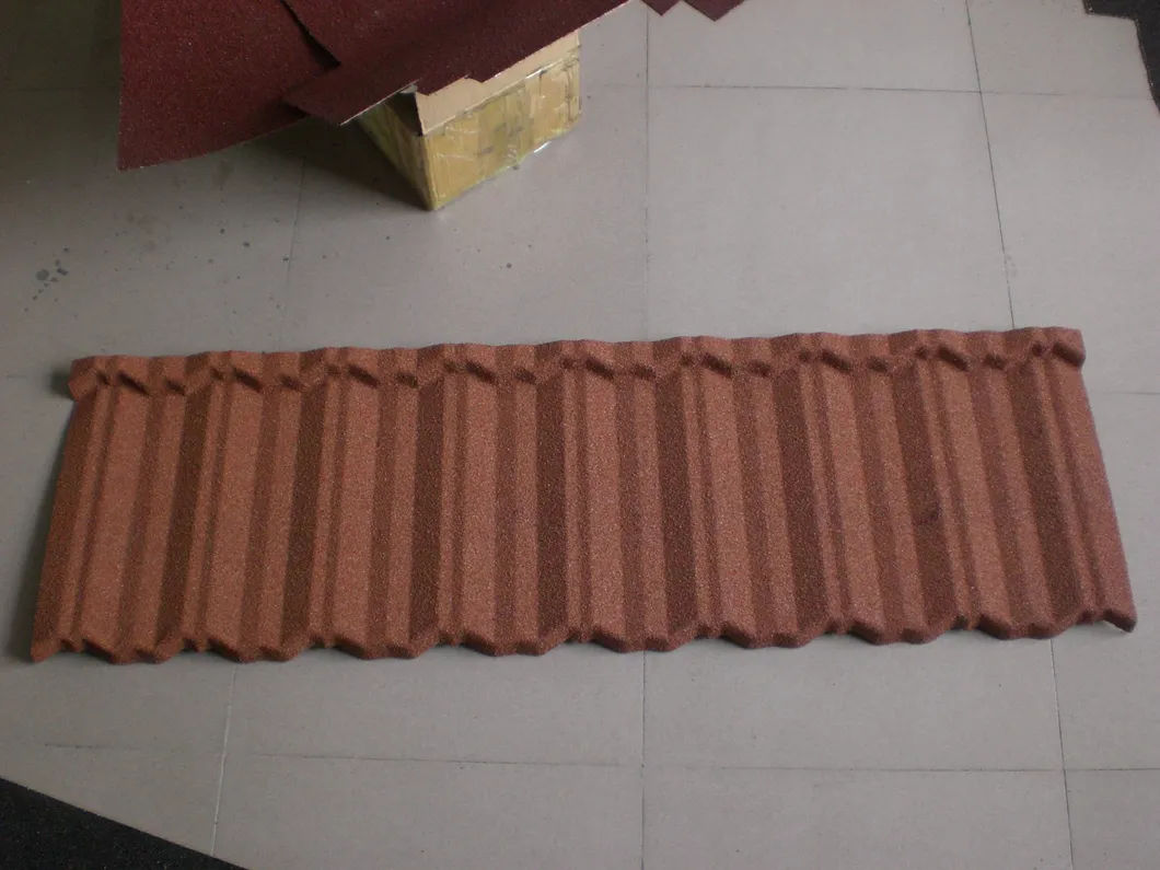 Steel Roof Tile with Stone Chips Coated(Ripple Tile