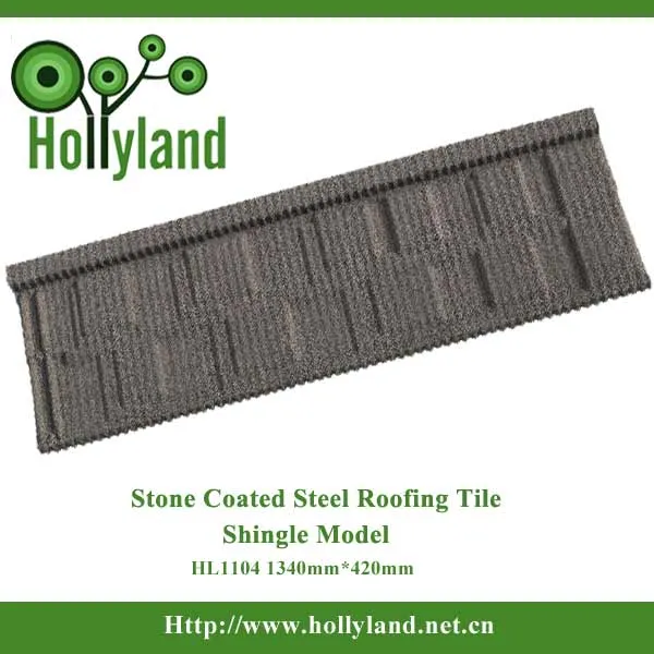 Steel Roof Tile with Stone Chips Coated (shingle tile)