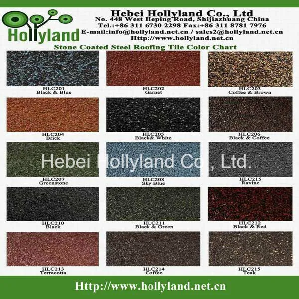 Steel Roof Tile with Stone Chips Coated (shingle tile)