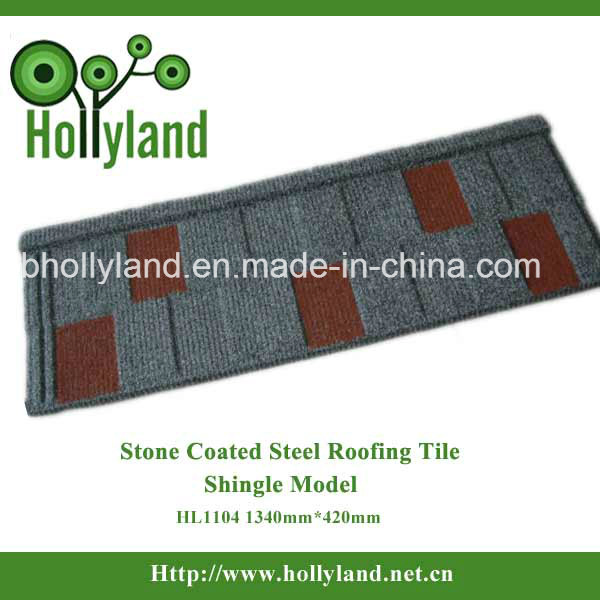 Steel Roof Tile with Stone Chips Coated (shingle tile)