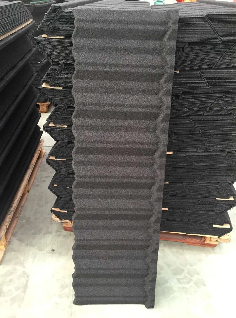 Stone Coated Metal Building Material Roofing Tile (Ripple tile)