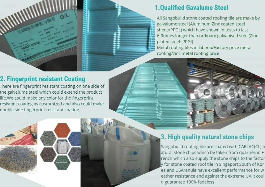 Stone Metal Roofing Corregatw Roof Colorbond Roof Sheets