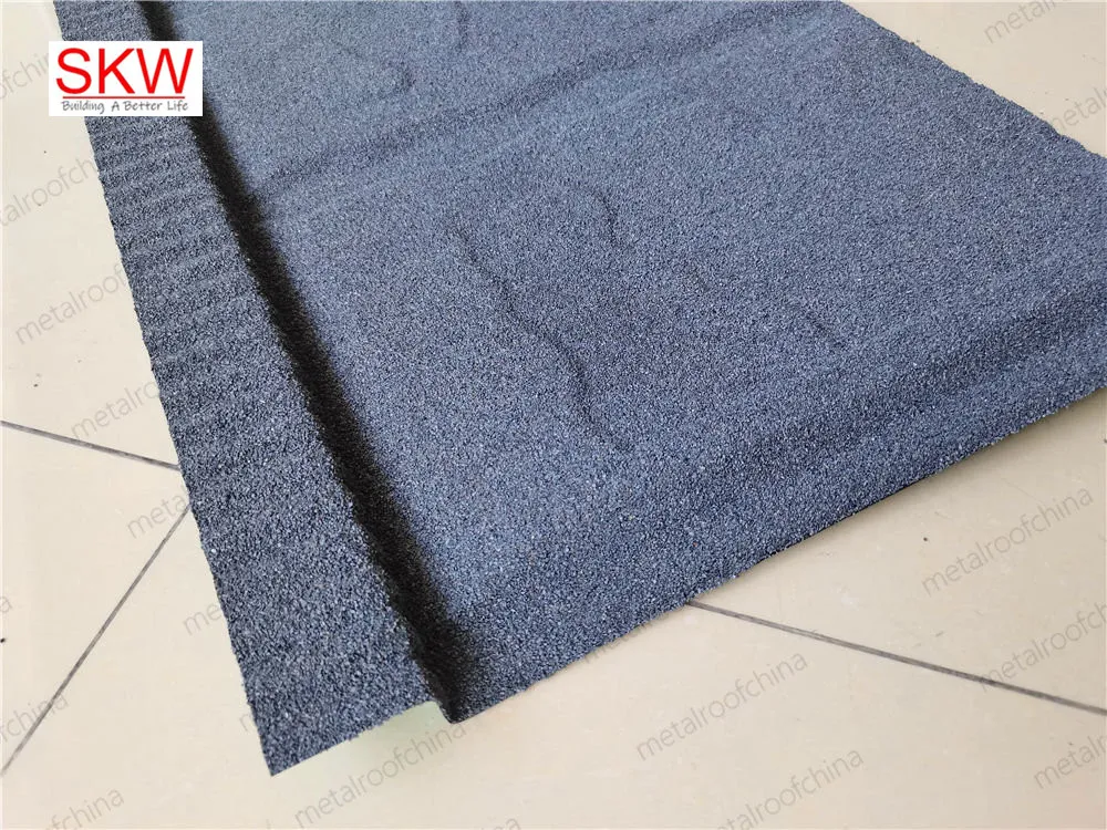 Stone Metal Stone Coated Roof Tile Bond Type 1340*420mm 0.40mm for House Roofing