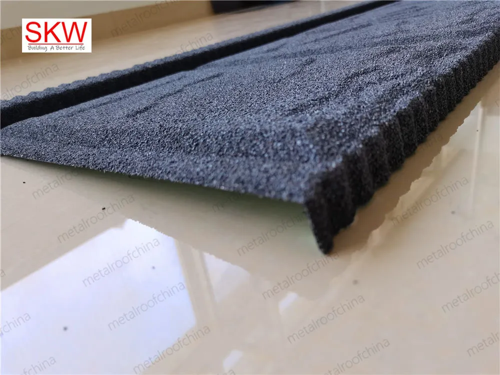 Stone Metal Stone Coated Roof Tile Bond Type 1340*420mm 0.40mm for House Roofing