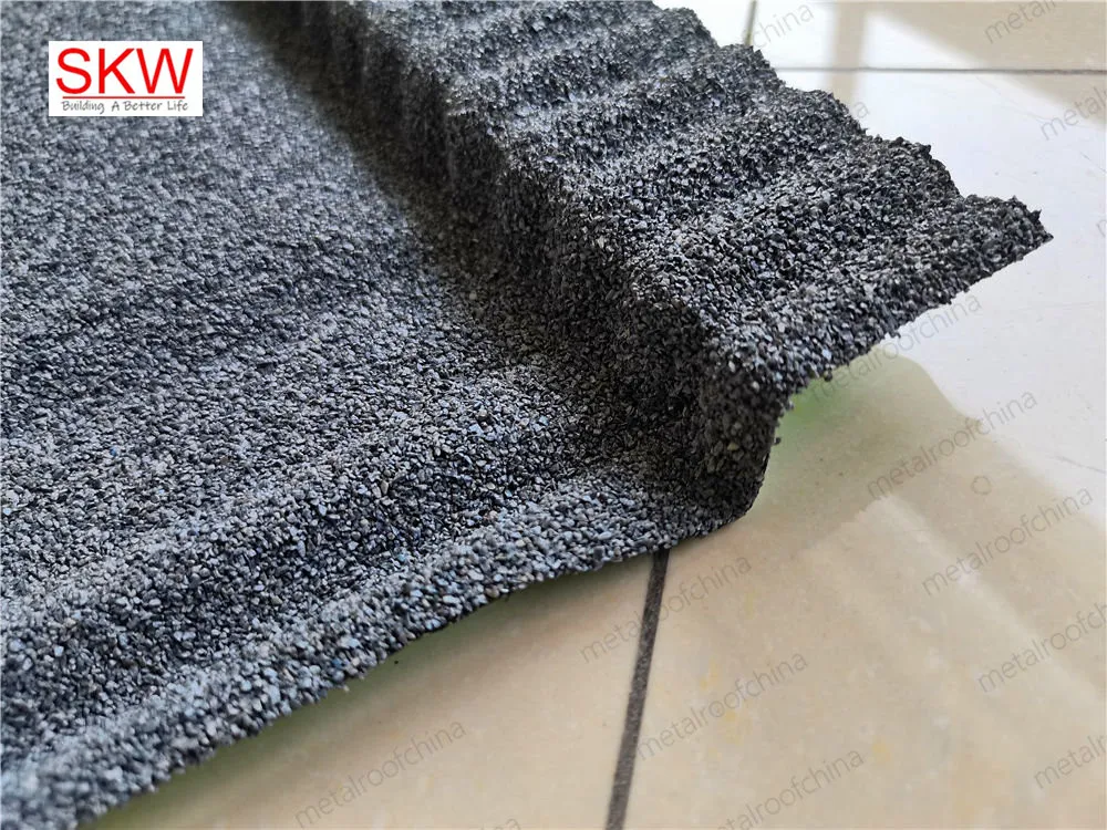 Stone Metal Stone Coated Roof Tile Bond Type 1340*420mm 0.40mm for House Roofing