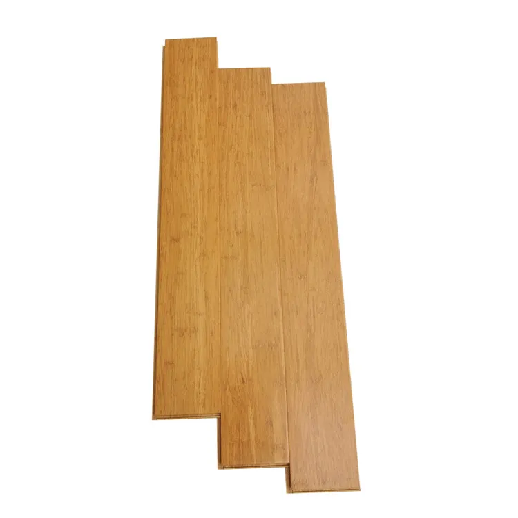 Strand Woven Bamboo Flooring Champagne Caramel Color Indoor Solid Bamboo